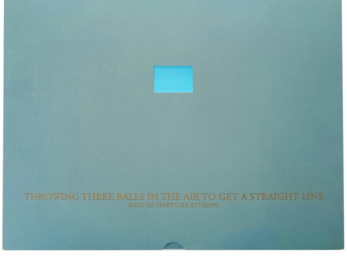 John Baldessari“Throwing three balls in the air to get a straight line”